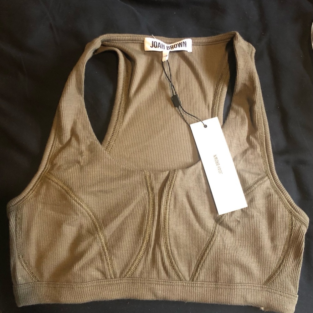 Joah Brown Stich Bra in Taupe